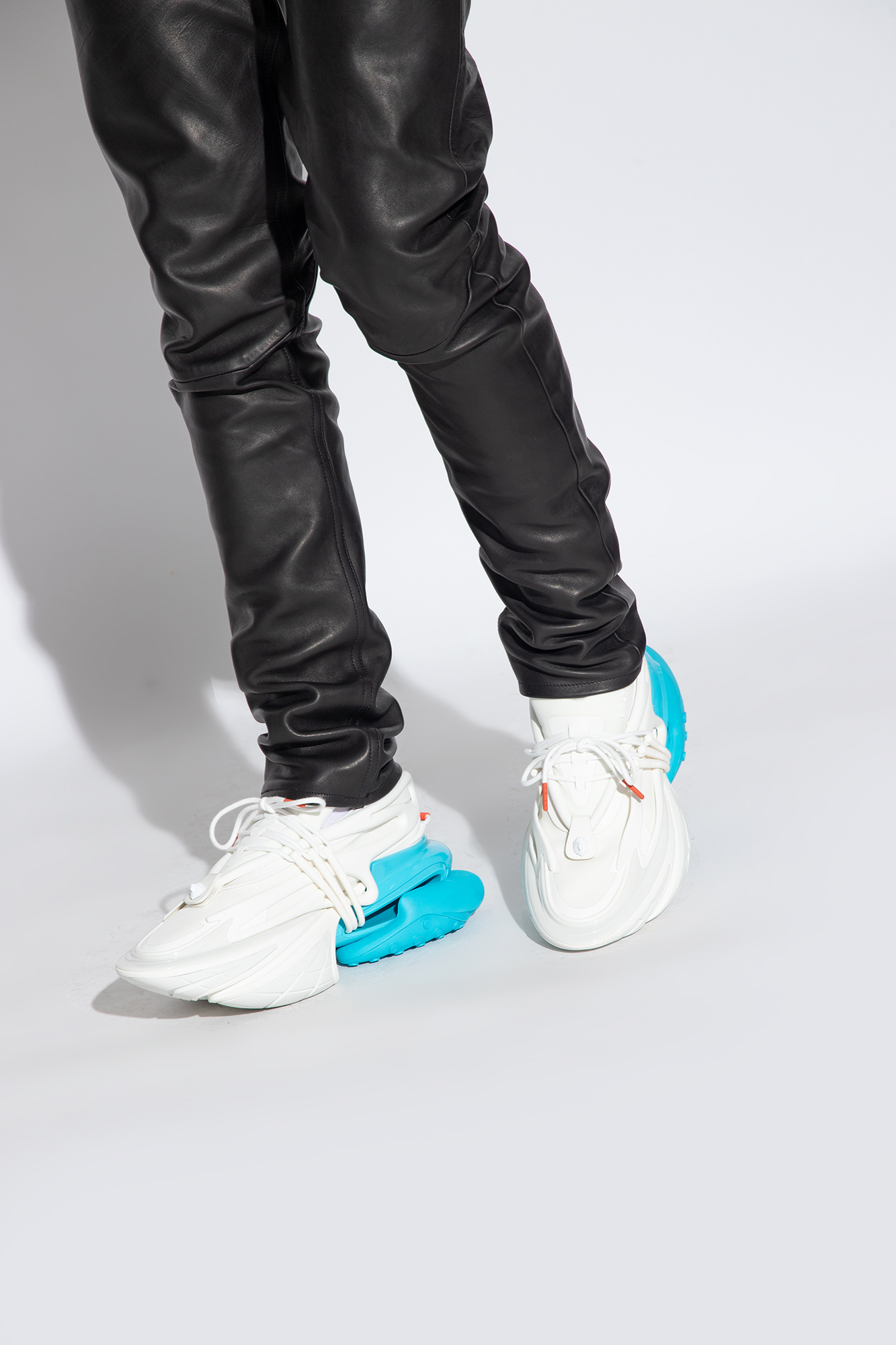 スニーカー BALMAIN 'Unicorn' sneakers White AM0VJ309KNLR Neoprene and leather Unicorn low-top sneakers white white